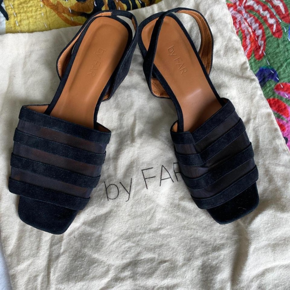 By Far Suede Sandals